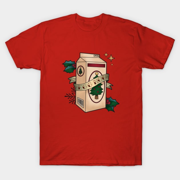 Egg to the Nog T-Shirt by Owllee Designs